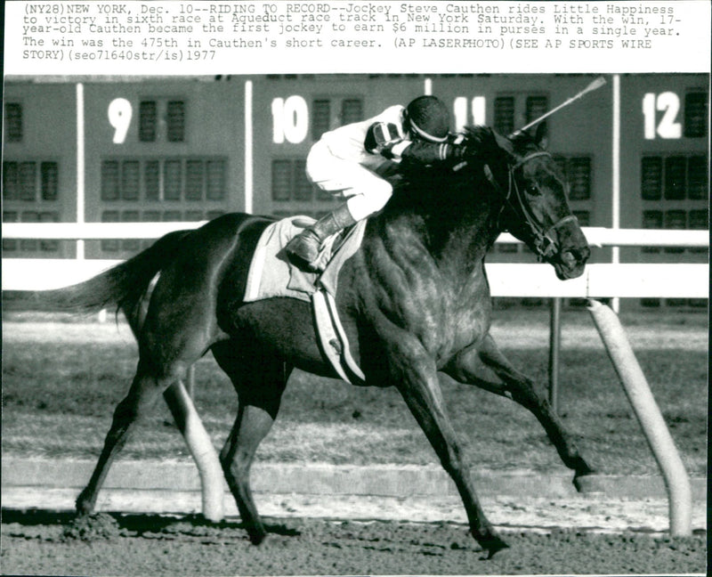 Steve Cauthen - Vintage Photograph