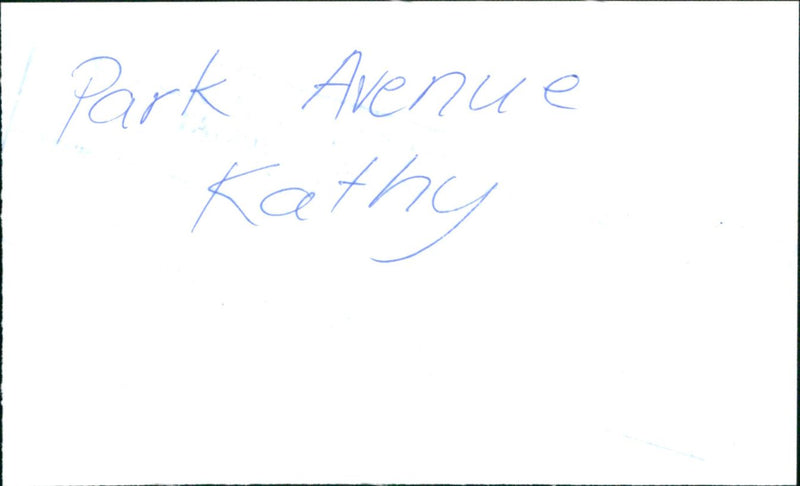 Trotters, Park Avenue Kathy - Vintage Photograph