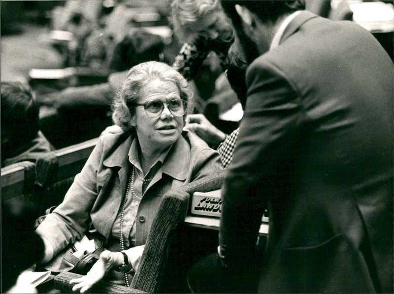 Birgit Rodhe, Politician. - Vintage Photograph