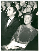 Ingrid Bergman and the musical's writer Lionel Bart were among the parquet audience at the Oscars Theater - Vintage Photograph