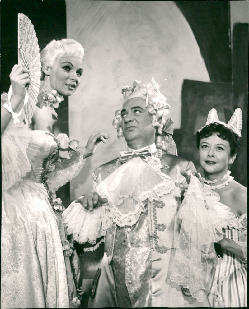 Oscars Theater's "Madame Pompadour" presented by Ulla Sallert with  Egron Larsson and chamber music Elisaveta - Vintage Photograph