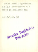 Prince Bertil (Bertil Gustaf Oskar Carl Eugen) Duke of Halland - Vintage Photograph