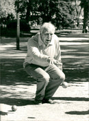 Prince Bertil (Bertil Gustaf Oskar Carl Eugen) Duke of Halland Playing Boule - Vintage Photograph