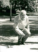 Prince Bertil (Bertil Gustaf Oskar Carl Eugen) Duke of Halland Playing Boule - Vintage Photograph
