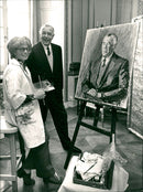 Prince Bertil (Bertil Gustaf Oskar Carl Eugen) Duke of Halland with Artist Carin Adler - Vintage Photograph