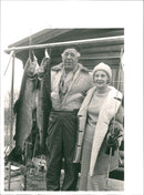 Prince Bertil (Bertil Gustaf Oskar Carl Eugen) Duke of Halland and Princess Lilian of Sweden (Lilian Craig) - Vintage Photograph