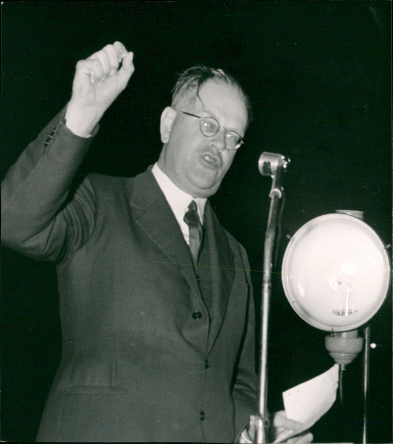 The City council  and Election 1954 - Vintage Photograph