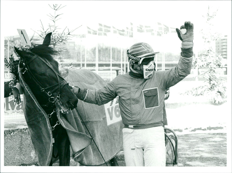 Meadow Road, Equestrianism. - Vintage Photograph