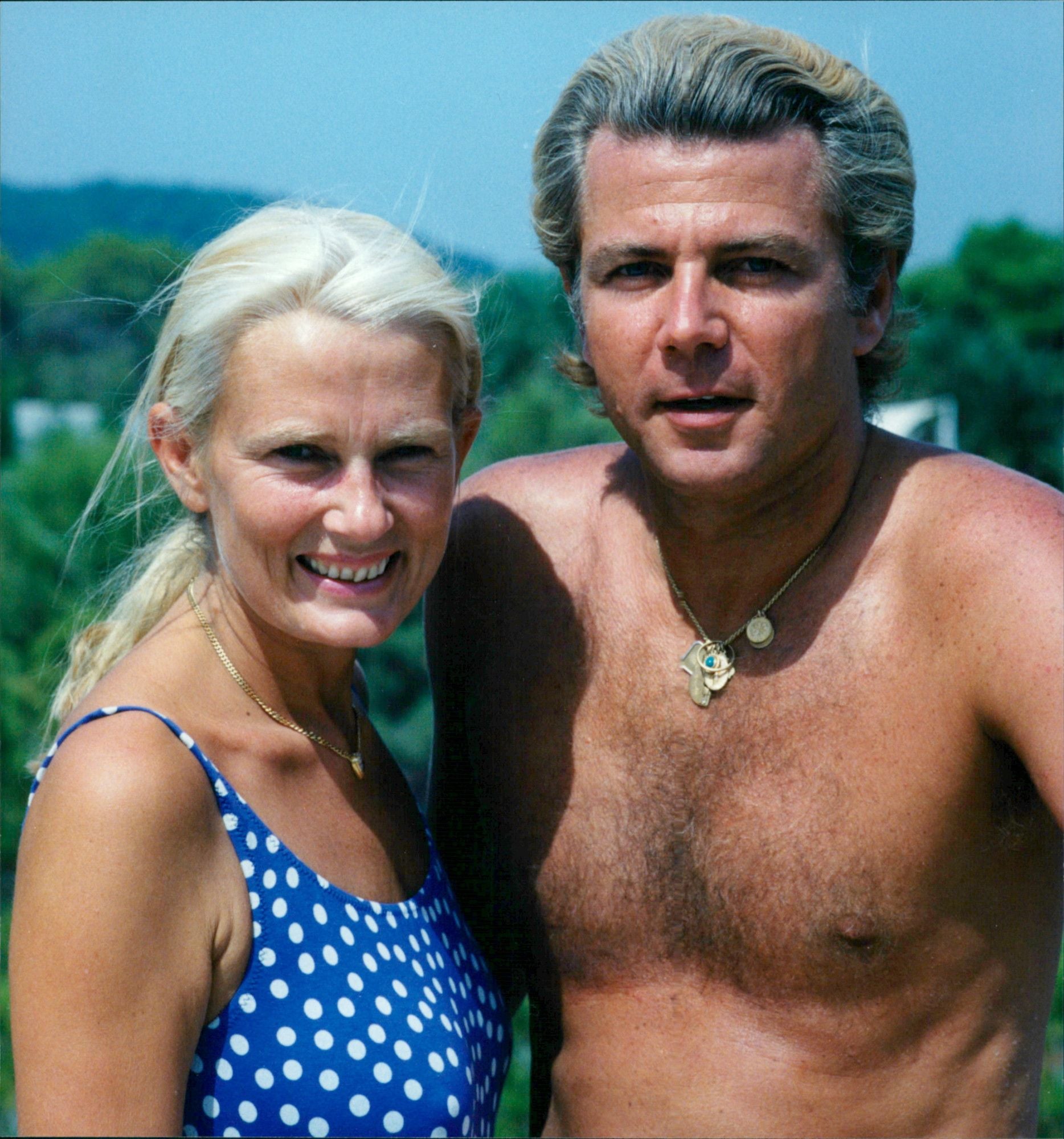 Businessman Thierry Roussel and his wife Marianne Landhage. - Vintage