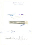 Iminutive Manuel Pinero and his British caddy Jimmy Couins - Vintage Photograph