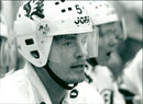 Hakan Loob, ice hockey player. - Vintage Photograph
