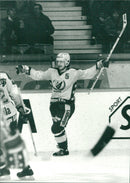 Hakan Loob, ice hockey player. - Vintage Photograph
