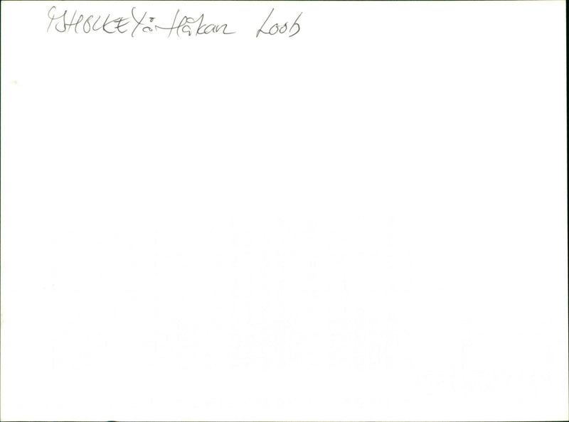 Hakan Loob, ice hockey player. - Vintage Photograph