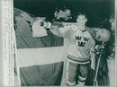 Hakan Loob, ice hockey player. - Vintage Photograph