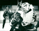 Hakan Loob, ice hockey player. - Vintage Photograph