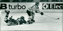 Hakan Loob, ice hockey player. - Vintage Photograph
