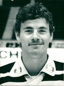 Hakan Loob, ice hockey player. - Vintage Photograph