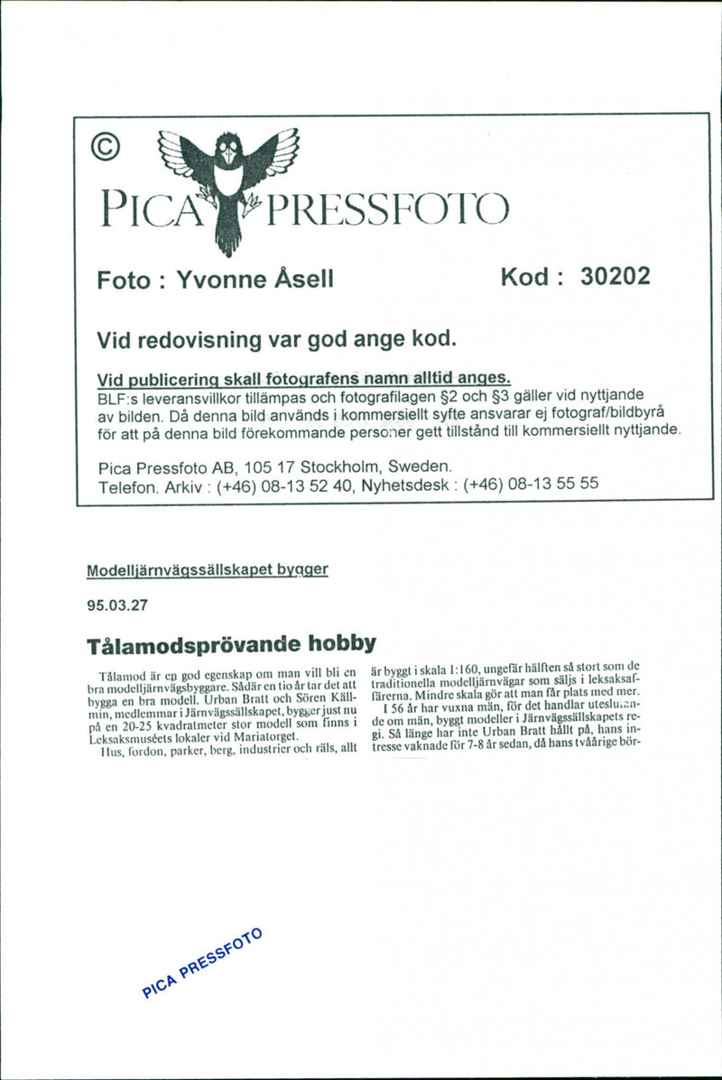 The Model Railway Society builds. - Vintage Photograph