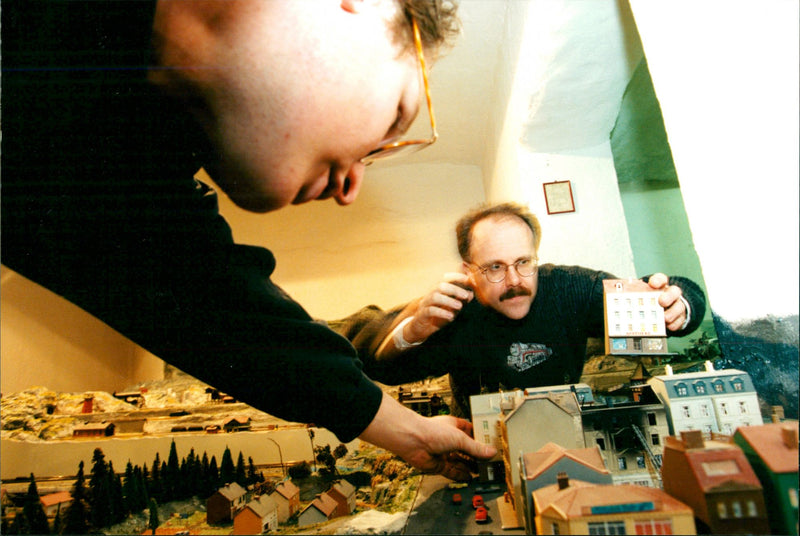 The Model Railway Society builds. - Vintage Photograph