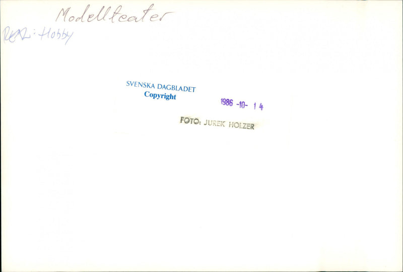 Model Theater. - Vintage Photograph