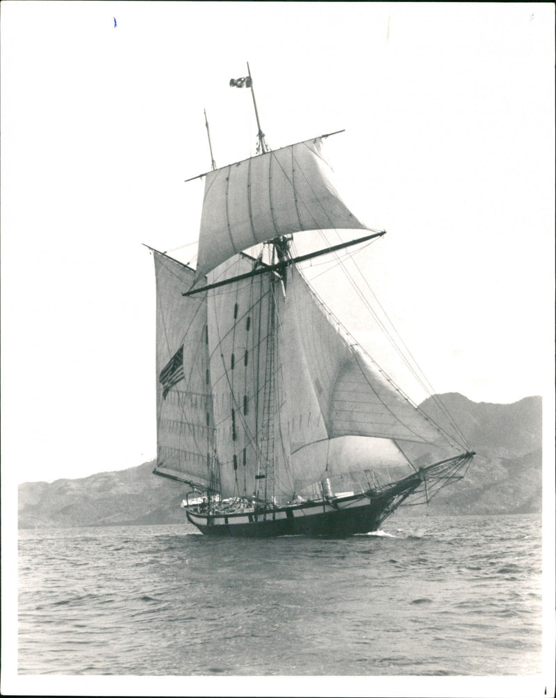 Sealing ships - Vintage Photograph