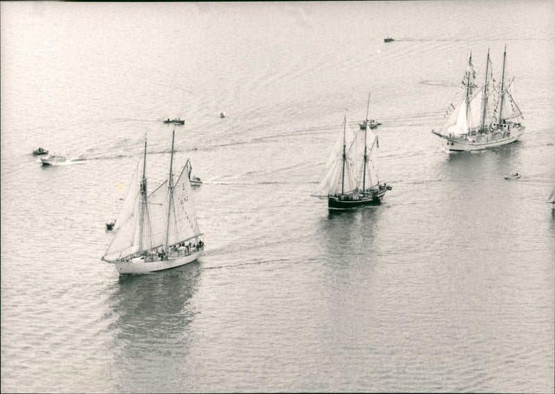 Sealing ships - Vintage Photograph