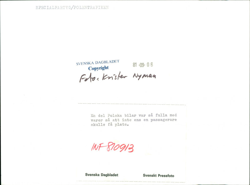 Silesia, Poland-Sweden Ship Traffic - Vintage Photograph