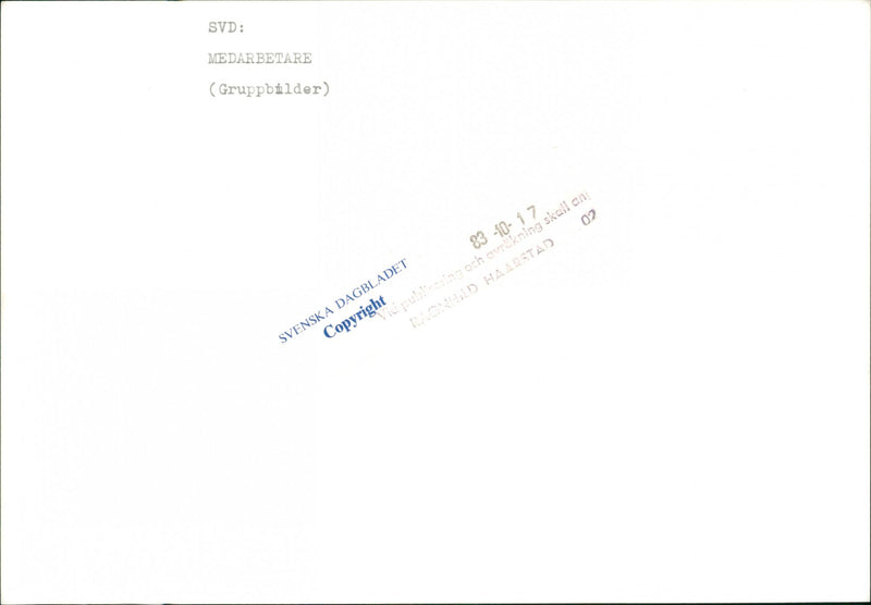 HAARSTAD AND SVD GROUP DESHAVING WHEN IMAGES ENGLISH WRITER TAON - Vintage Photograph