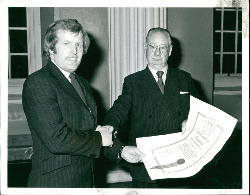 Lord Crook and Trevor Baker - Vintage Photograph