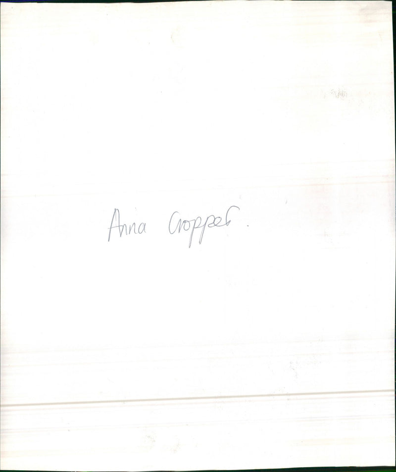 Anna Cropper - Vintage Photograph