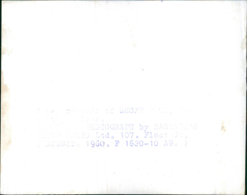 Geoff Duke - Vintage Photograph