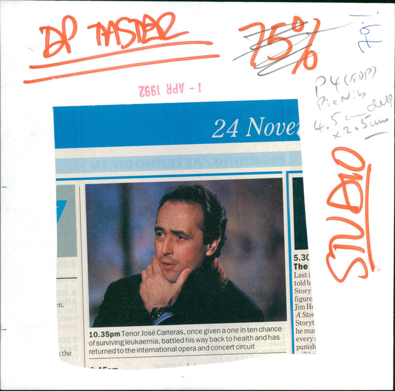 INTERNATIONAL OPERA CONCERT FIGURE PRESS - Vintage Photograph