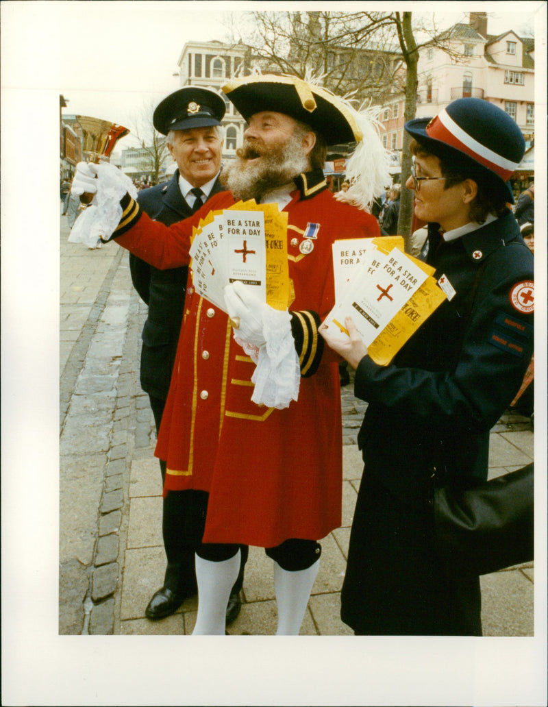 Norwich town crier, David Bullock - Vintage Photograph