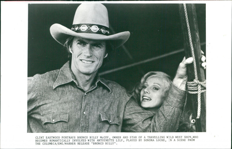 Clint Eastwood and Sondra Locke - Vintage Photograph