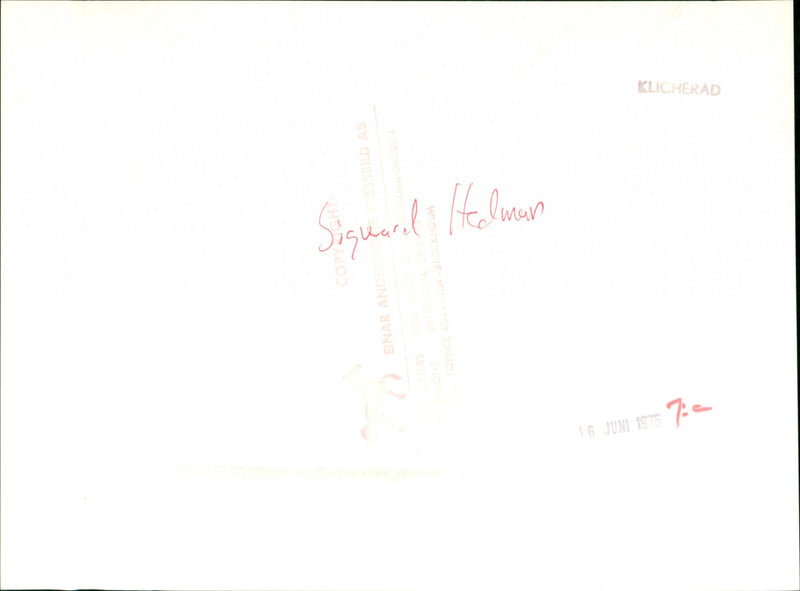 Sigward Hedman, equestrian. - Vintage Photograph