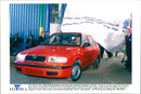 First car built at a new Volkswagen plant in Sarajevo - Vintage Photograph
