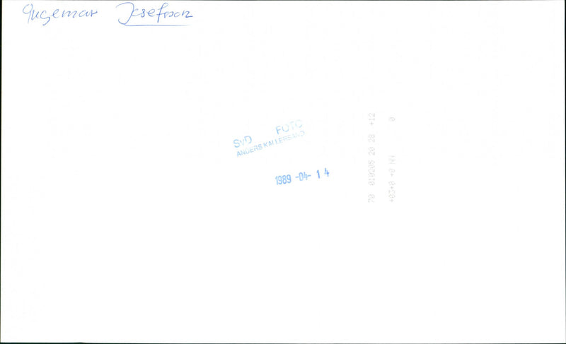 Ingemar Josefsson, politician - Vintage Photograph