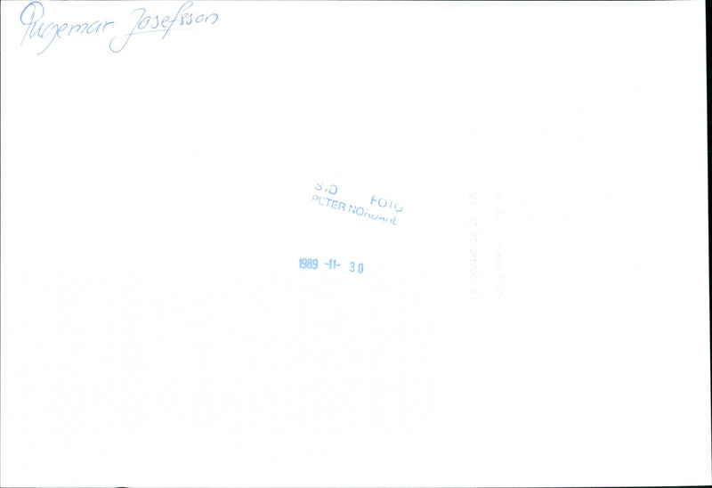 Ingemar Josefsson, politician - Vintage Photograph