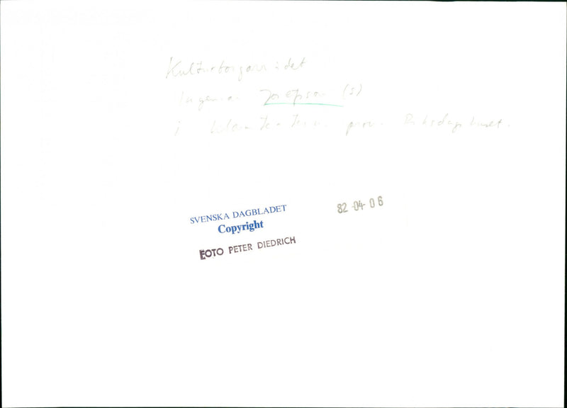 Ingemar Josefsson, politician - Vintage Photograph