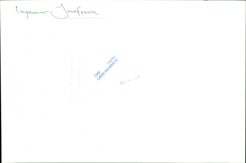 Ingemar Josefsson, politician - Vintage Photograph