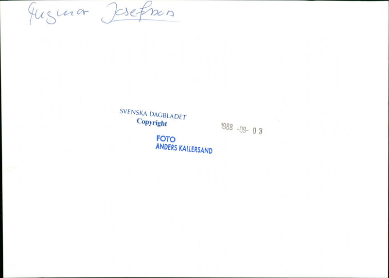 Ingemar Josefsson, politician - Vintage Photograph