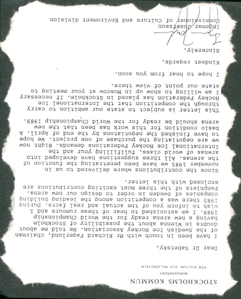 Ingemar Josefsson, politician - Vintage Photograph