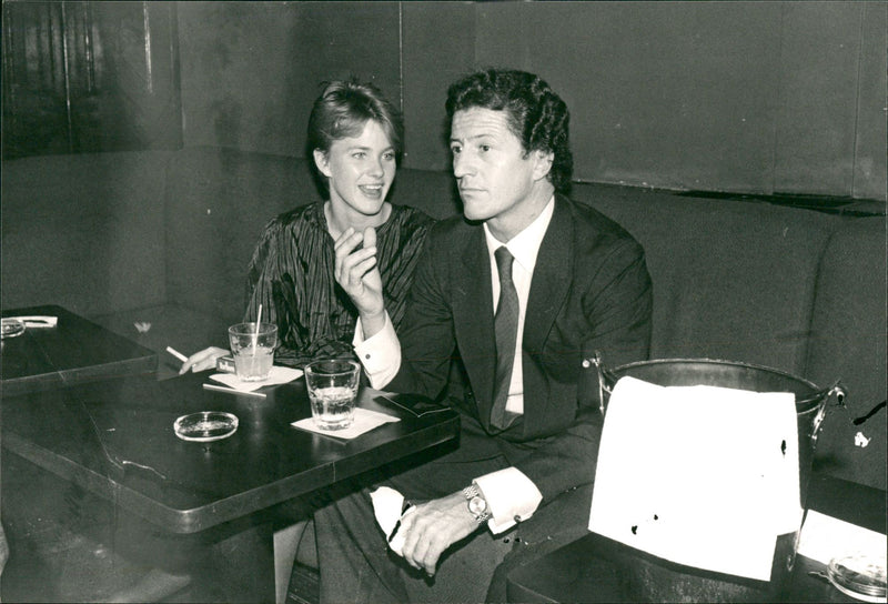 Philippe Junot and Marcy Schlobohm. - Vintage Photograph