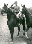 Swedish equestrian Dag Nätterqvist, Equestrian competition - Vintage Photograph
