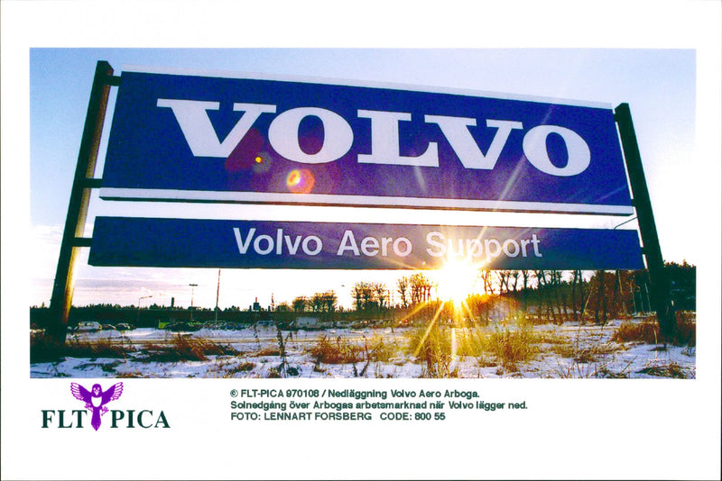 Volvo Electric Car. - Vintage Photograph