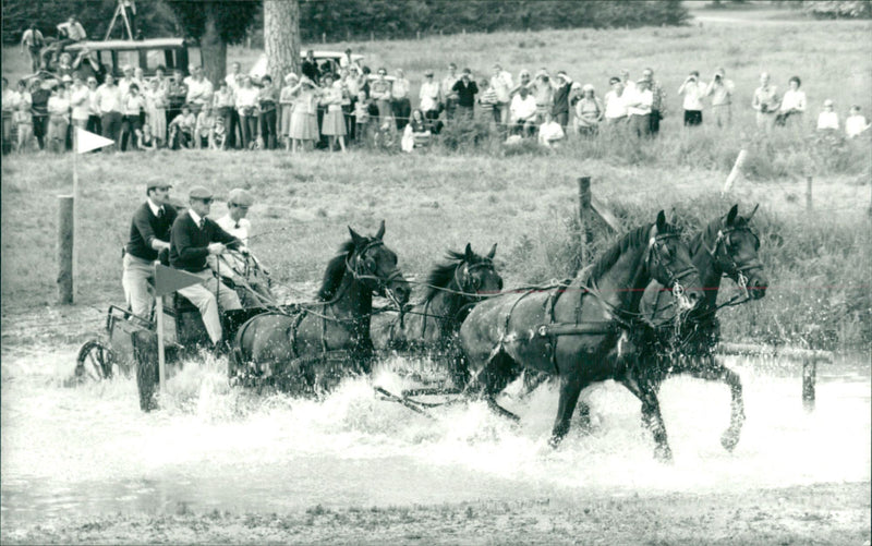 Duke with his team - Vintage Photograph