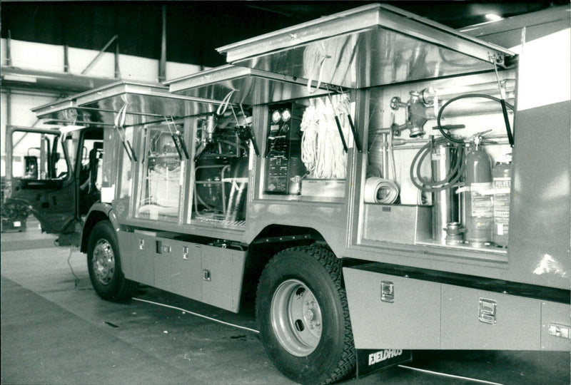 VOLVO AND SHIALS BAS CARS WHEN AFTERSHAVE - Vintage Photograph