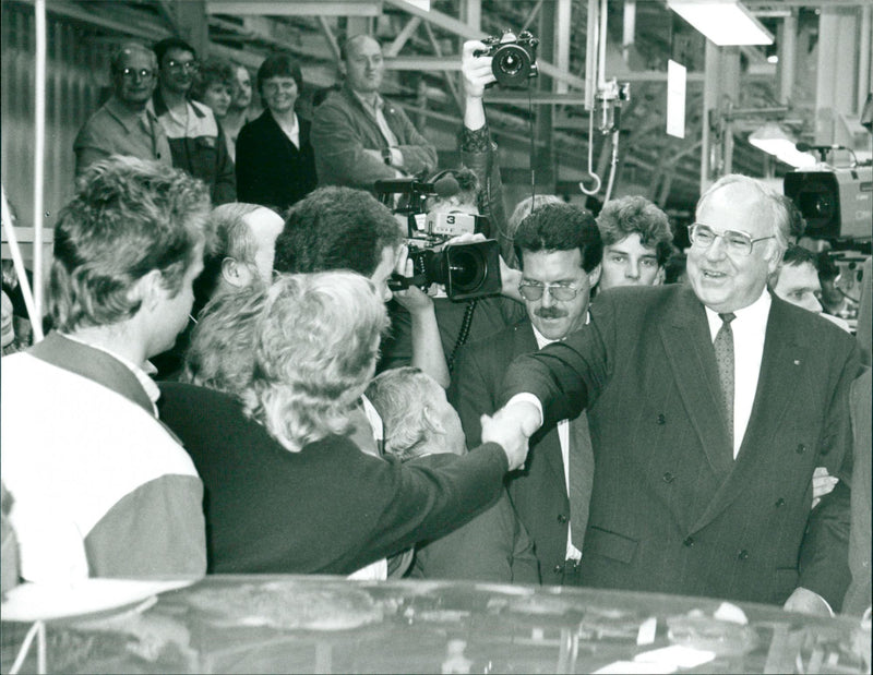 Helmut Kohl, politician. - Vintage Photograph