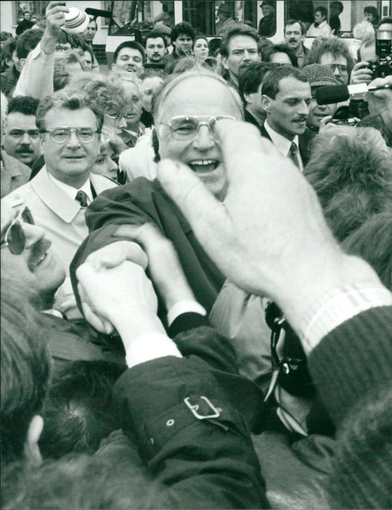 Helmut Kohl, politician. - Vintage Photograph