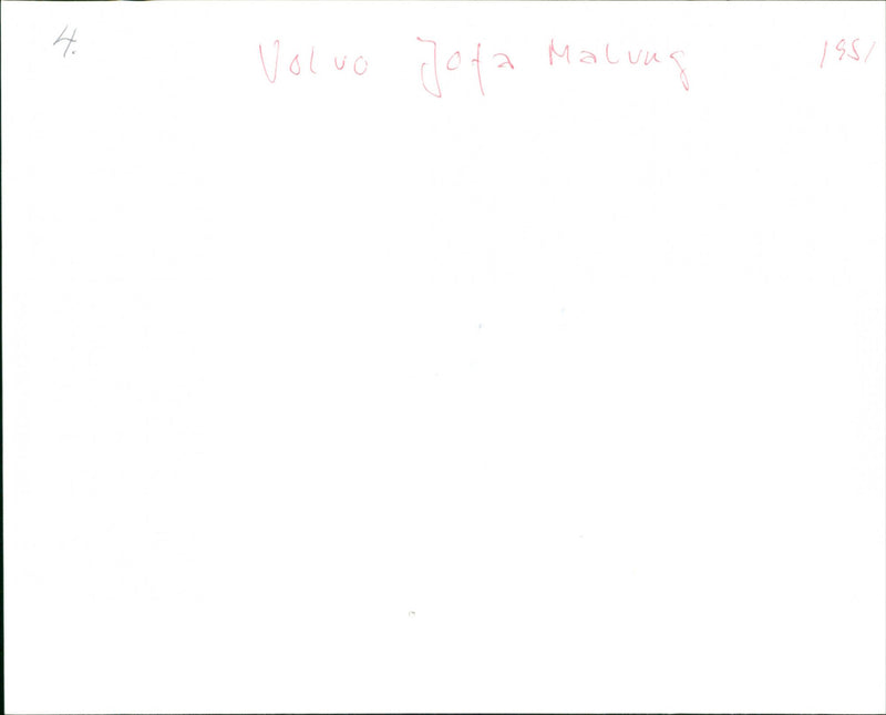 MALUNG VOLVO JOTA - Vintage Photograph